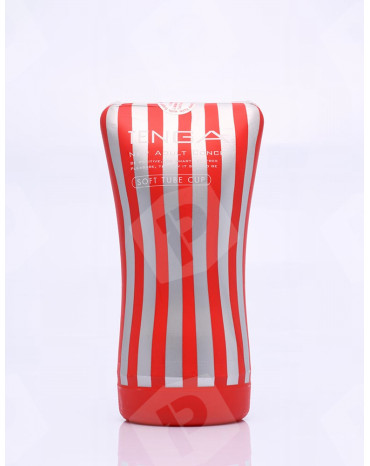 Masturbador Tenga vermelho e cinza - gama Soft Tube