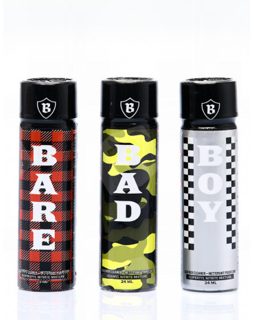 Pack Triplo B - 3 poppers: Bad, Bare e Boy