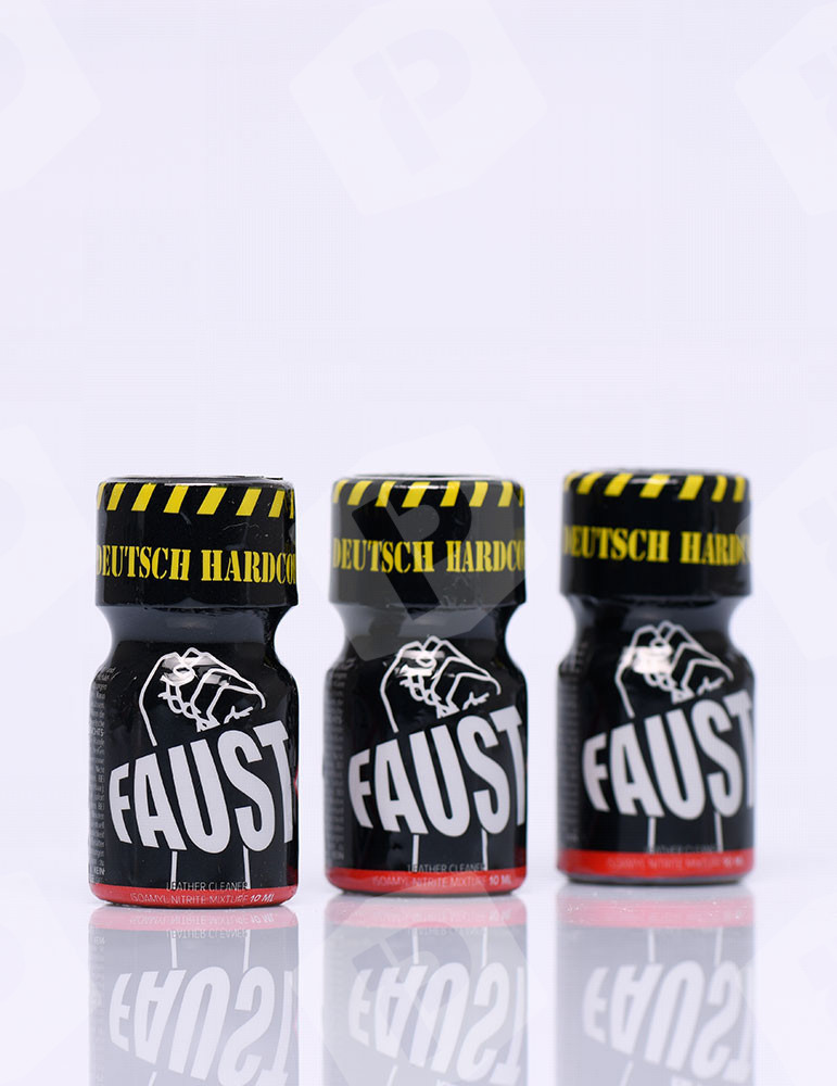 Pack de 3 frascos de poppers Faust 10 ml