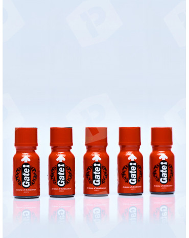 Pack poppers Gate x5 - Poppers fabricado em França - frasco 15 ml