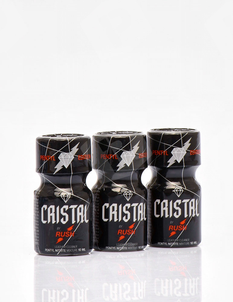Compre o Pack de 3 Poppers Rush Crystal 10 ml - Euro Poppers Portugal