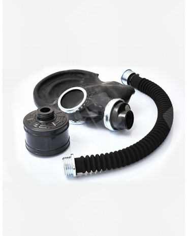 Pacote de máscara de gás com tubo e cartucho de filtro