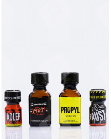 Pack de poppers Scandal: Propyl Faust Fist Adler