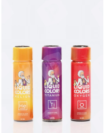 Pack Prazer Quantic 3 poppers Liquid Colors 24 ml