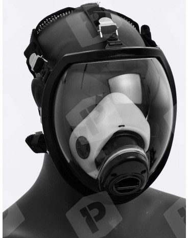 Foto de máscara de gás poppers futurista