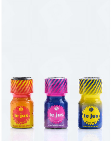 Pack de 3 poppers le jus 10 ml