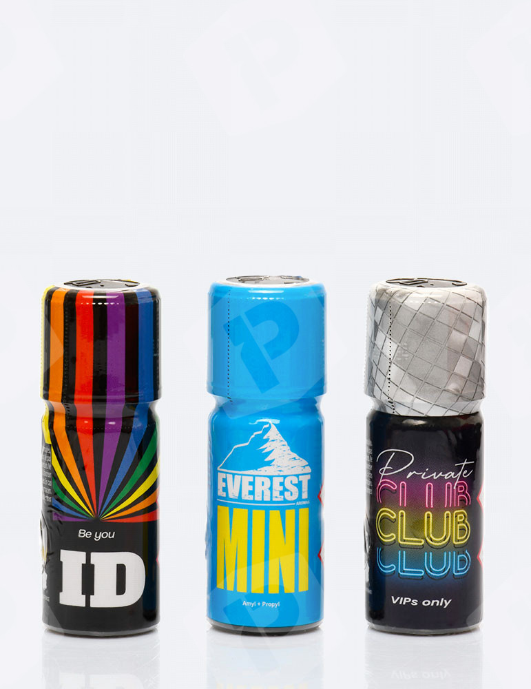 Pack Party Edition: ID 10 ml, Everest Mini 10 ml e Private Club 10 ml