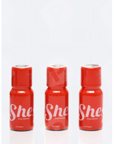 Poppers She 15 ml x3 unidades