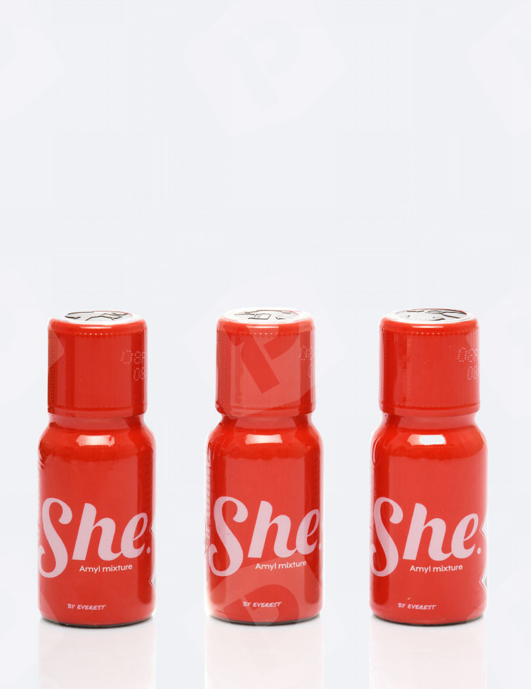 Poppers She 15 ml x3 unidades
