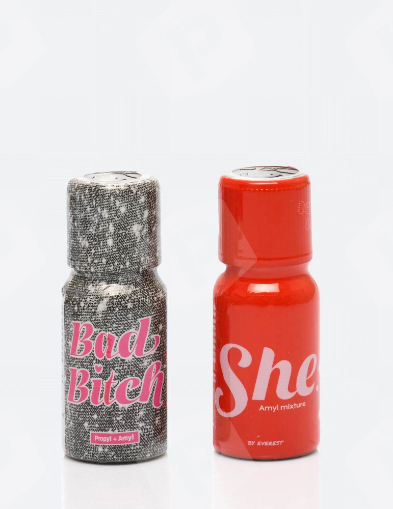 Pack Poppers Girly: bad bitch e She 15 ml