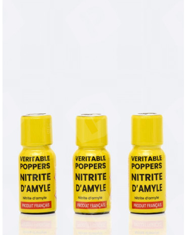 Pacote de 3 Poppers Amílico Autêntico 15 ml