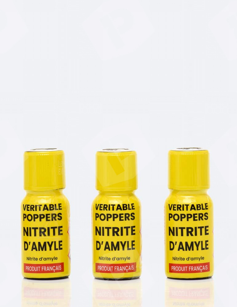 Pacote de 3 Poppers Amílico Autêntico 15 ml