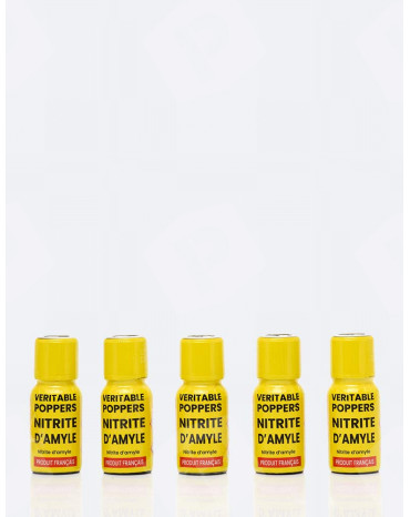 Pacote de 5 Poppers Amílico Autêntico 15 ml