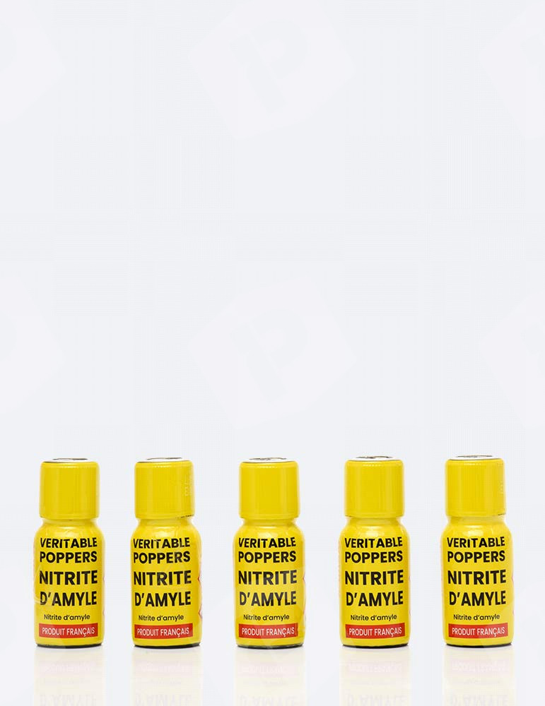 Pacote de 5 Poppers Amílico Autêntico 15 ml
