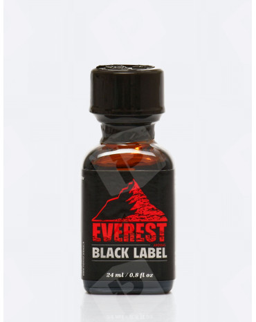 poppers everest black label - garrafa de poppers 24 ml