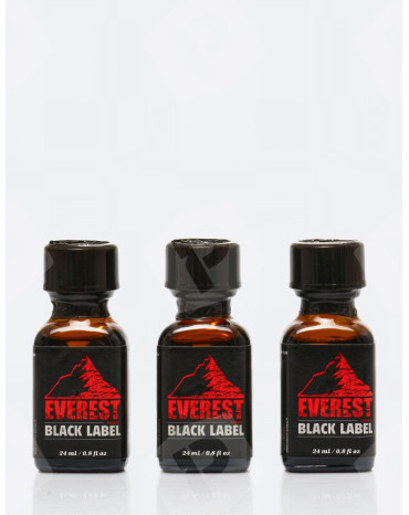 pack 3 everest black label de 24 ml