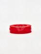 Anel Peniano Pig-Ring Silicone Oxballs Vermelho de perfil