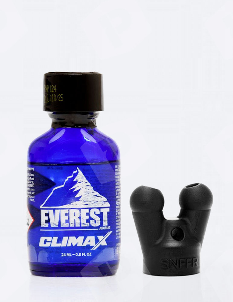 Pack Epic Sensation com um poppers everest Climax 24 ml e uma tampa de poppers Snffr XTRM