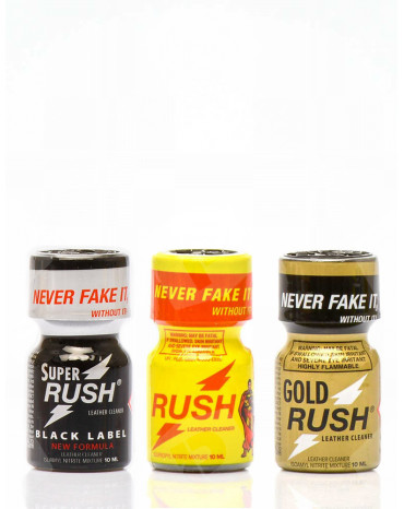 Pack de três poppers Rush