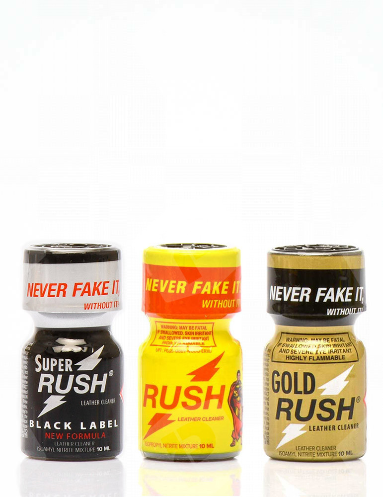 Pack de três poppers Rush