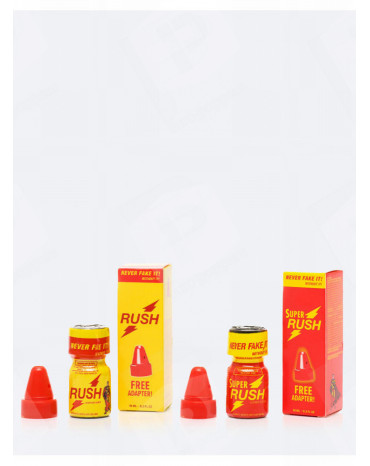 Poppers Rush Duo Pack 10 ml com Sniffer