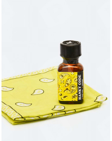 Poppers + lenço amarelo hanky code