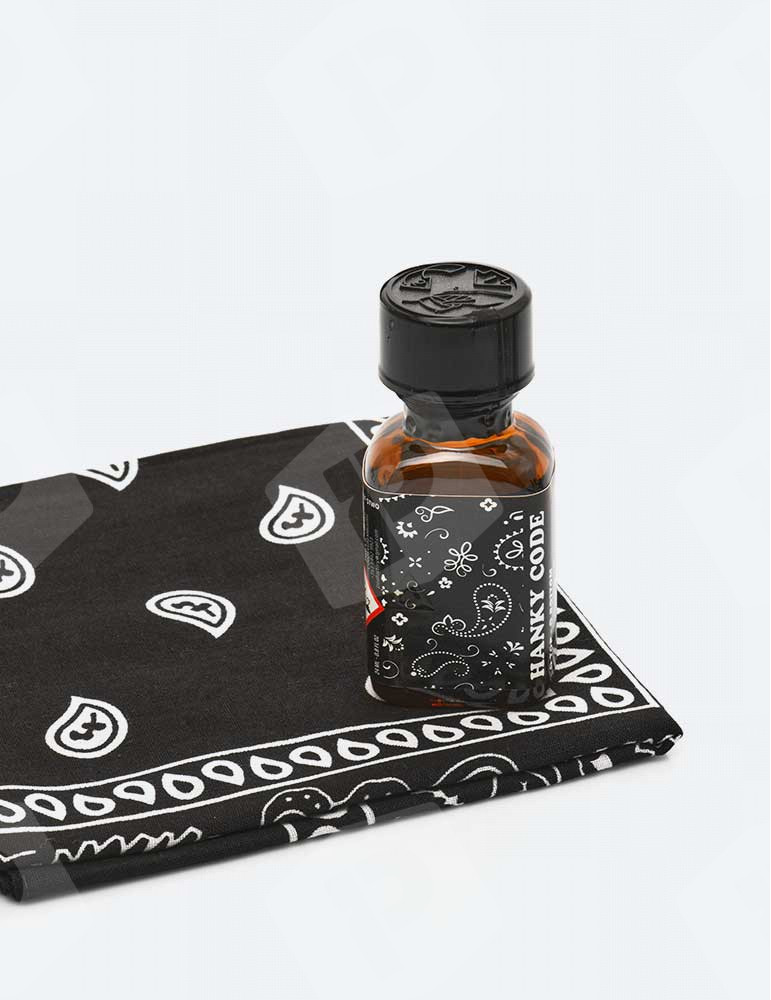 Poppers hanky code preto + lenço