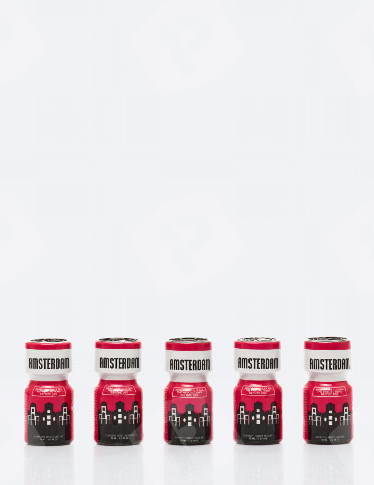 Pack 5 poppers Amsterdam original 10 ml