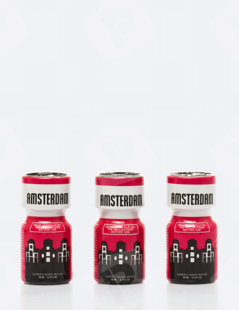 Pack de 3 poppers Amsterdam 10 ml | Euro Poppers Portugal