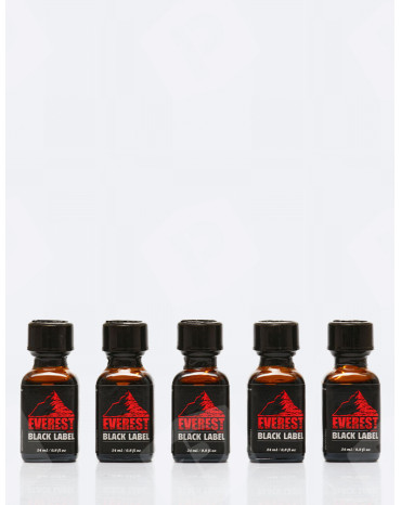 Pack 5 Poppers Everest Black Label