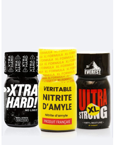 Pack 3 poppers XL 30 ml