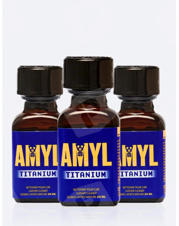 Pack 3 poppers Amyl Titanium 24 ml