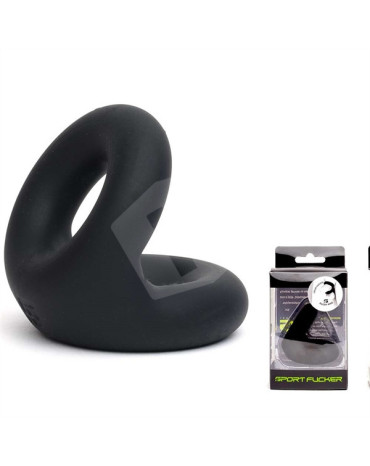 Cockring em Silicone Rugby Ring - Sport Fucker - Preto