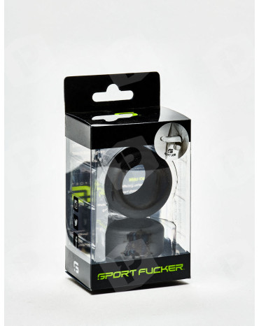 Pack de 2 cockrings silicone Nutt Job - Preto