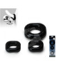 Kit de 2 cockrings ligados Sport Fucker - preto
