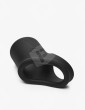 Anéis Penianos Cockring double Shaft Hugger silicone noir - Brutus