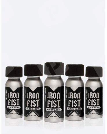 5 Poppers Iron Fist Black Label | Euro Poppers Portugal