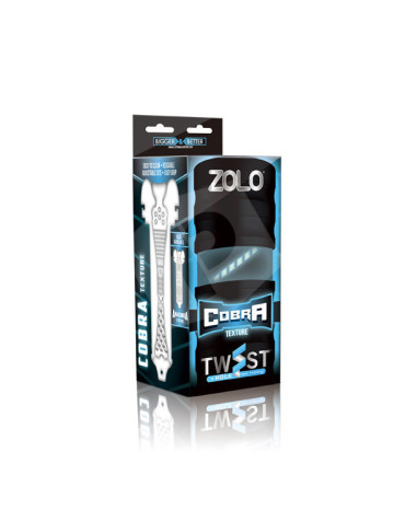 Masturbador manual Twist Cobra branco - Zolo